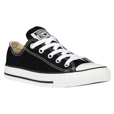 Shop Converse Boys  All Star Low Top In Black/black