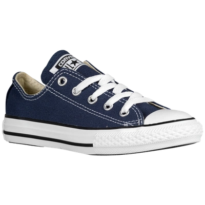 Shop Converse Boys  All Star Low Top In Navy/white