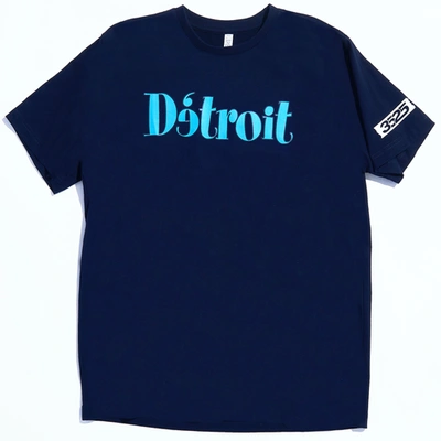 Shop 3525 Brand Mens  Detroit Only T-shirt In Navy/blue