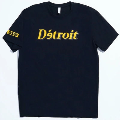 Shop 3525 Brand Mens  Detroit Matters T-shirt In Black/gold