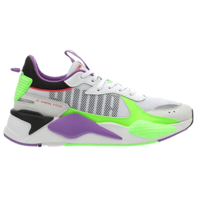 Shop Puma Boys  Rs-x In White/green Gecko/royal Lilac