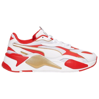 Puma Rs-x³ Varsity Sneakers In White/high Risk Red/team Gold | ModeSens