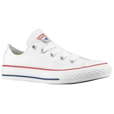 Shop Converse Boys  All Star Low Top In Optical White/white