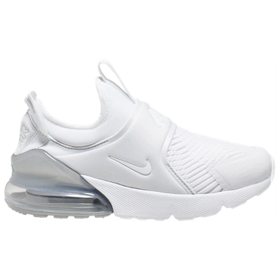 Shop Nike Boys  Air Max 270 Extreme In White/white/metallic Silver