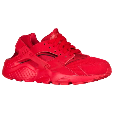 Shop Nike Boys  Huarache Run In University Red/university Red/university Red