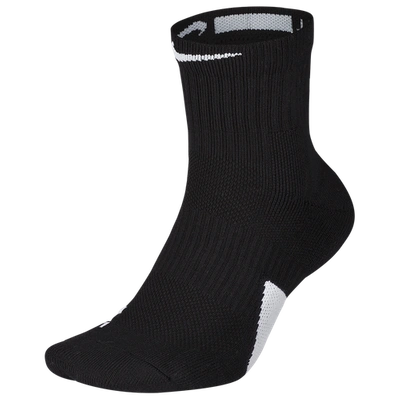 Shop Nike Elite Mid Socks Black/white Size M
