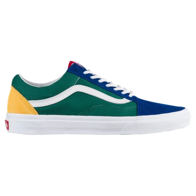 Shop Vans Mens  Old Skool In Blue/green/yellow