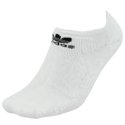 Shop Adidas Originals Boys  Trefoil 6-pack No Show Socks In White/black