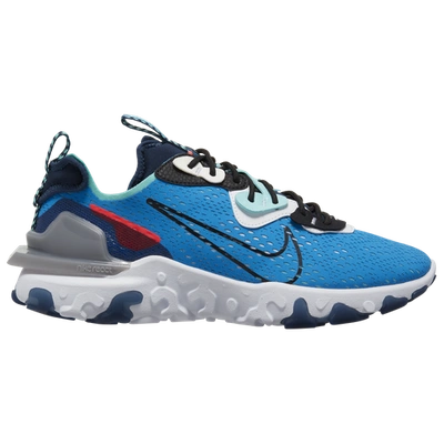 Shop Nike Mens  React Vision In Photo Blue/black/midnight Navy