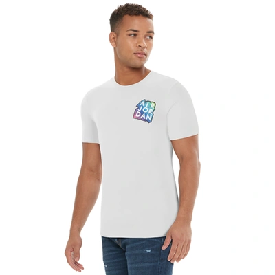 Shop Jordan Mens  Sticker Mash T-shirt In White