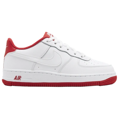 Shop Nike Boys  Air Force 1 Low In White/team Red