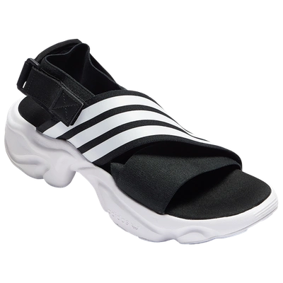 Shop Adidas Originals Womens  Magmur Sandal In Black/white/white
