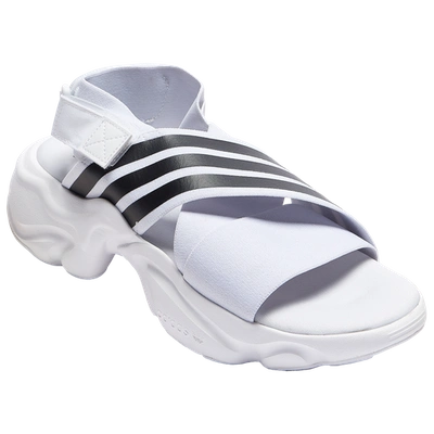 Shop Adidas Originals Womens  Magmur Sandal In White/black/white
