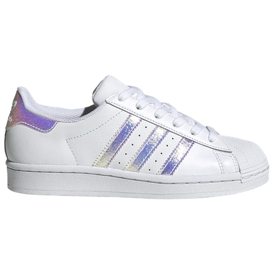 Adidas Originals Girls' Iridescent Superstar Low-top Sneakers - Toddler,  Little Kid In White/iridescent | ModeSens