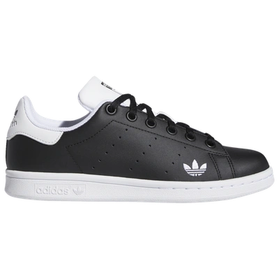 Shop Adidas Originals Boys  Stan Smith In Black/white/black