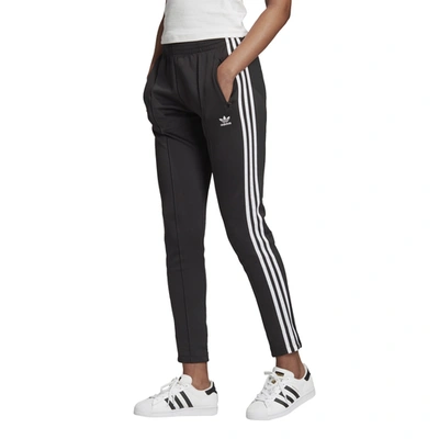 Shop Adidas Originals Womens  Superstar Track Pants In Black/white