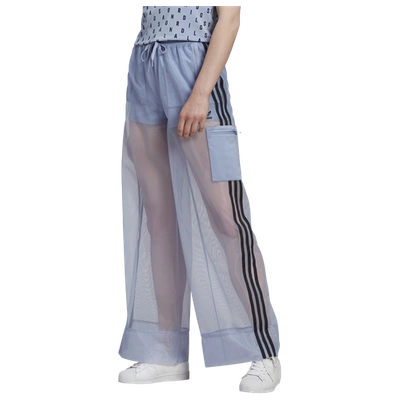 Shop Adidas Originals Womens  Mesh Track Pant In Blue/blue