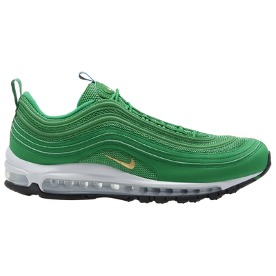 Shop Nike Mens  Air Max '97 In Lucky Green/metallic Gold/white