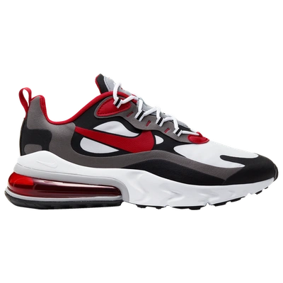 Shop Nike Mens  Air Max 270 React In Black/university Red/white