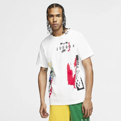 Shop Jordan Mens  Dna Sport T-shirt In White/red