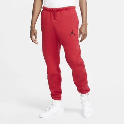 Jordan Jumpman Air Fleece Pants In Gym Red/gym Red/black | ModeSens