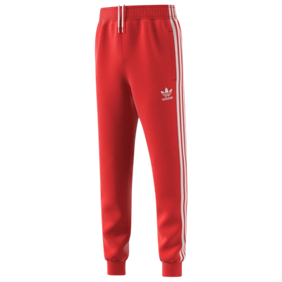 Shop Adidas Originals Boys  Superstar Track Pants In Red/white