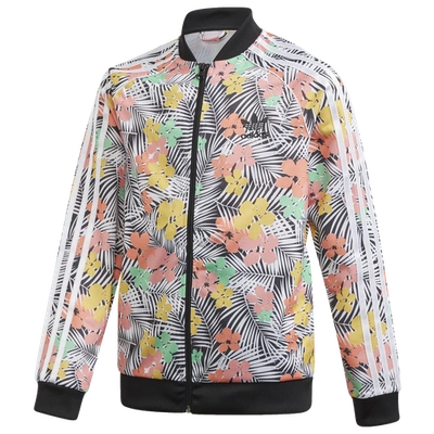 Shop Adidas Originals Girls  Superstar Track Top In Multicolor/black