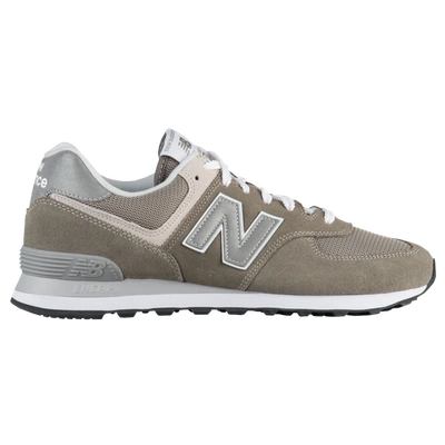 New Balance Men's Classic 574 Low Top Sneakers In Grey/white | ModeSens