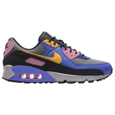 Shop Nike Mens  Air Max 90 In Persian Violet/pollen Rise/black