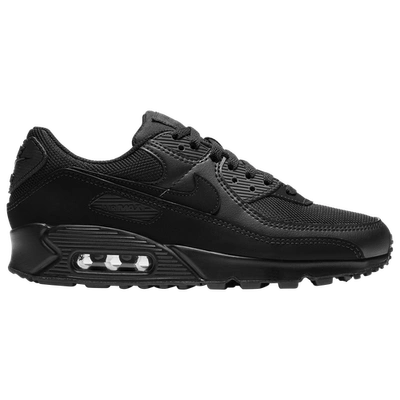 Shop Nike Womens  Air Max 90 In Black/black/black