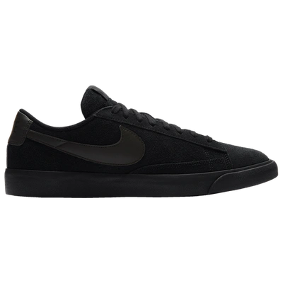 Shop Nike Mens  Blazer Low In Black/black