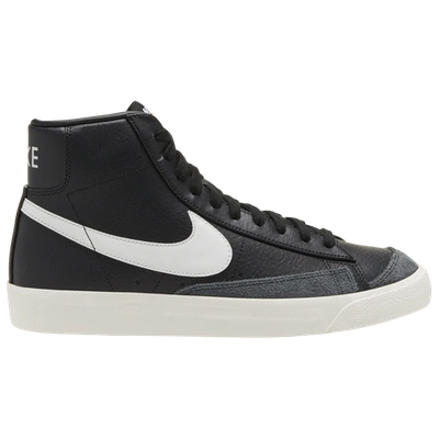 Shop Nike Mens  Blazer Mid '77 In Black/white/sail