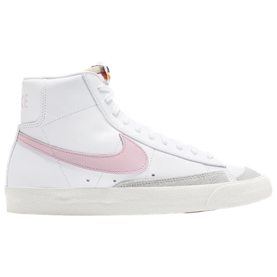 Shop Nike Mens  Blazer Mid '77 In White/pink