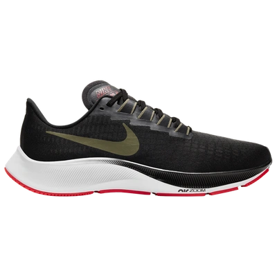 Shop Nike Mens  Air Zoom Pegasus 37 In Black/medium Olive/olive Aura