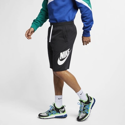 Shop Nike Mens  Alumni Shorts In Black/white