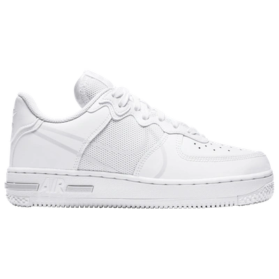 Shop Nike Boys  Air Force 1 React In White/pure Platinum