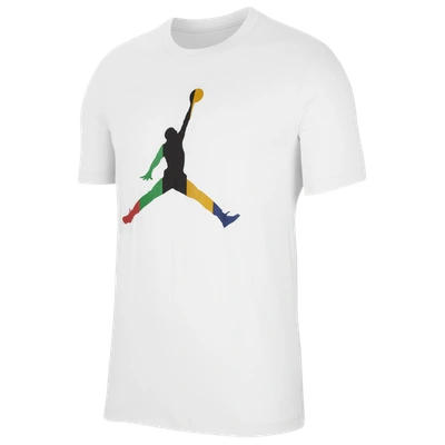 Shop Jordan Mens  Dna Sport Jumpman T-shirt In White/white