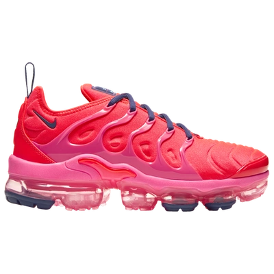 Shop Nike Womens  Air Vapormax Plus In Bright Crimson/pink Blast/court Purple