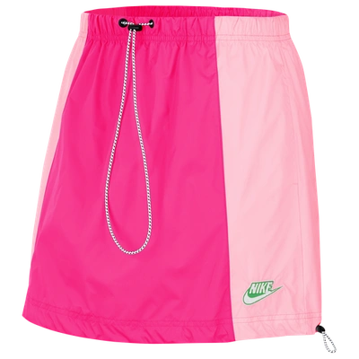 Shop Nike Womens  Icon Clash Woven Skirt In Hyper Pink