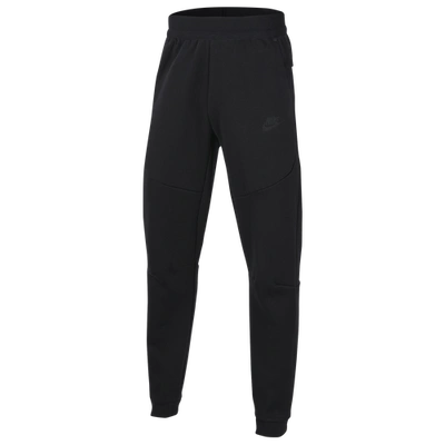 Shop Nike Boys  Nsw Tech Fleece Pants In Black/black