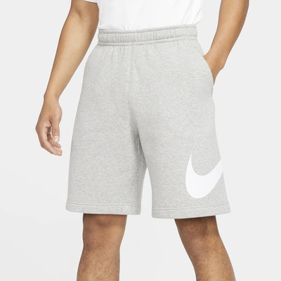 Shop Nike Mens  Gx Club Shorts In Dark Grey Heather/white