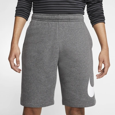 Shop Nike Mens  Gx Club Shorts In Charcoal Heather/white
