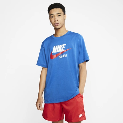Shop Nike Mens  Nsw City T-shirt In Blue/red
