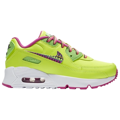 Shop Nike Boys  Air Max 90 In Volt/multi/fire Pink