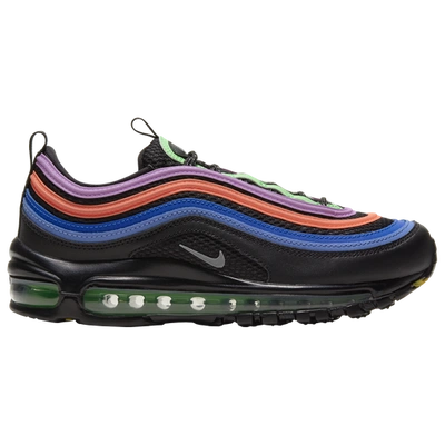 Shop Nike Womens  Air Max 97 In Black/silver/electro Green