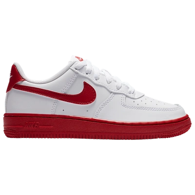 Shop Nike Boys  Air Force 1 Low In White/university Red/white