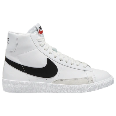 Shop Nike Boys  Blazer Mid In White/black