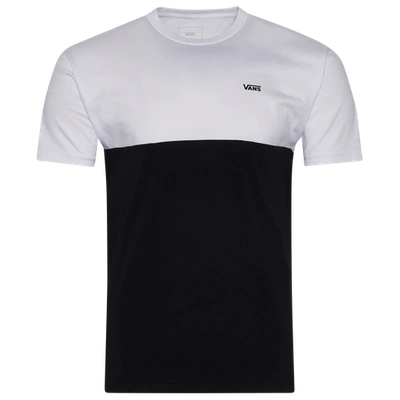 Shop Vans Mens  Block T-shirt In White/black