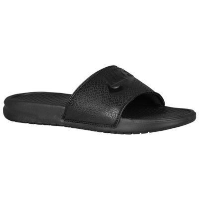 Shop Nike Mens  Benassi Jdi Slide In Black/black/black