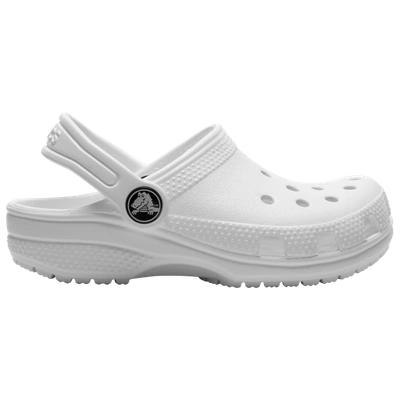 Shop Crocs Boys  Classic Clogs In White/white